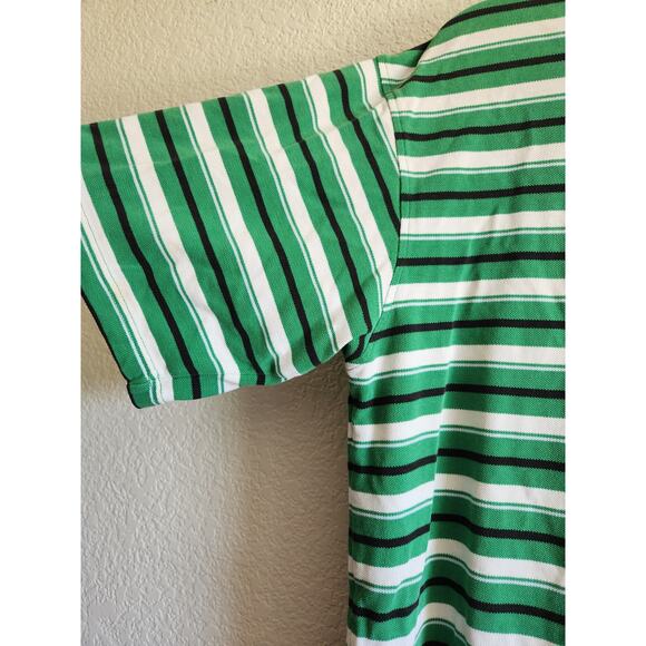 Y2k South Pole Men's Striped Green Polo Xl - Picture 4 of 9